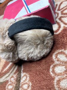 Sale2025 Winter Faux Fur Bunny Earmuffs,Adjust Fu