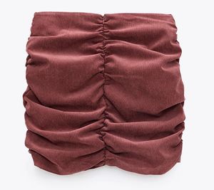 ZARA Ruched Mini Skirt