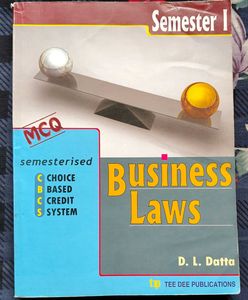 Business Laws - Semester I - MCQ