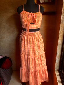 chic gingham coord set