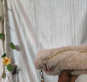 Fuzzy Shoulder Bag