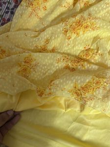 Chic Yellow Floral Puff Sleeve Dress