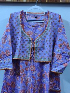Lavender Printed 4 Piece Set - 38.Bust