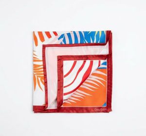 Vibrant Tropical Print Scarf