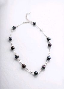 ♦️Elegant Pearl &amp; Silver Necklace