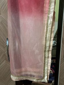Elegant Pink Ombre Dupatta