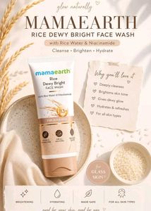 Mamaearth Rice Dewy Bright Face Wash