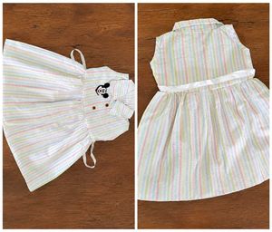Cute Striped Mickey Mouse Dress