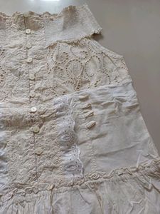 Boho Eyelet Lace Off-Shoulder Top