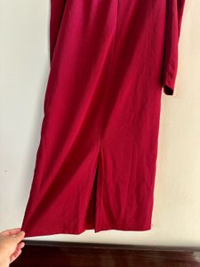 Gorgeous Burgundy Midi Dress
