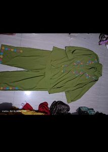 Green Embroidered co-oard Set