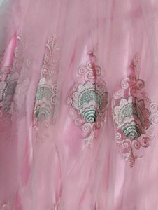 Stunning Pink Embroidered Ethnic Gown