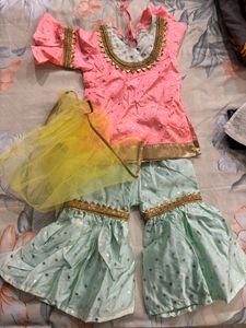 Sharara Suit For 1 Year Old Girl