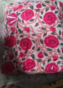 Beautiful Pink Floral Kurta Set large size