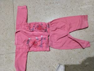 Baby Girls Pink Pajama Set