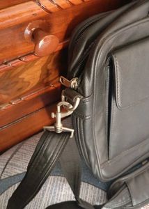 Classic Black Leather Briefcase