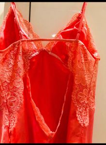 Coral Lace Trim Camisole