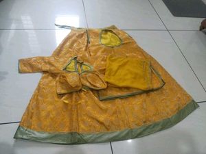rajputi poshak Yellow Lehenga Choli Set