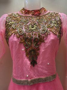 Beautiful Pink Embroidered Ethnic Gown