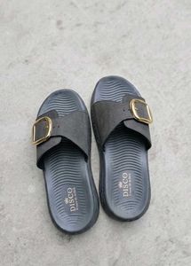 Stylish Grey Disco Slides