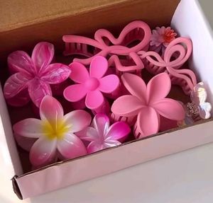 Cute Flower Hair Claw Clips Set