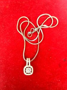 American Diomond With Silver Colour Chain