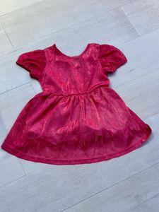 Cute Pink Puff Sleeve Dress cum top