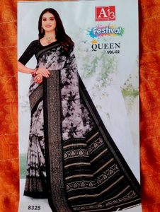 Elegant honey &amp; White Saree