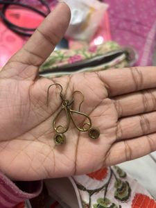 Unique Brass Dangle Earrings