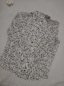 Glasses Print Button-Down Shirt