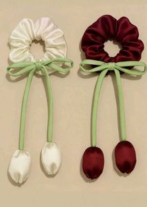 Cute Tulip Scrunchie Set of 2