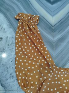 SHEIN Polka Dot Button Down Maxi Dress
