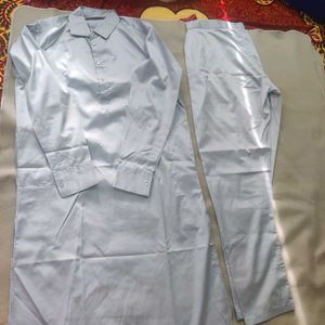 Men's Grey Kurta Set