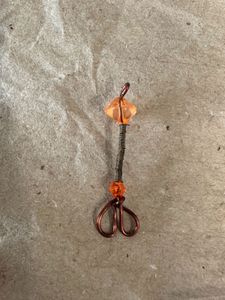Handmade Beaded Copper pendant