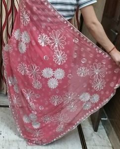 Beautiful Pink Saree For Wedding