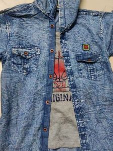 Men's Denim Shirt and Jeans Set