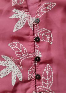 Floral Print Front Cutting Dress