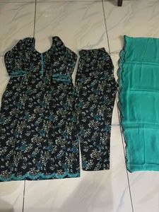 Floral Kurta Set with Dupatta