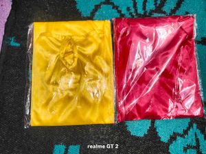 Satin Cami Nightdress - Yellow &amp; Pink