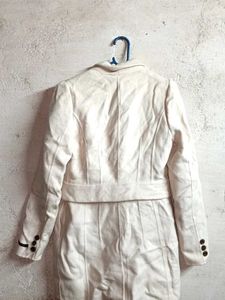 Classic Cream Winter Blazer Jacket