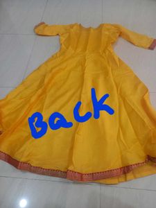 Yellow Kurta Set with Red Dupatta
