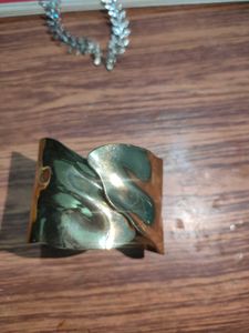 Unique Hammered Metal Cuff Bracelet