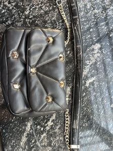 Zara Black Quilted Bag