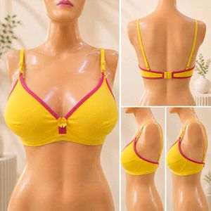 Yellow Bra with Pink Trim