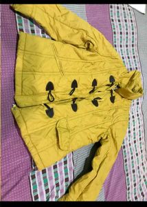 Stylish Yellow Button-Down Jacket
