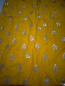Yellow Embroidered Kurta and Palazzo Set