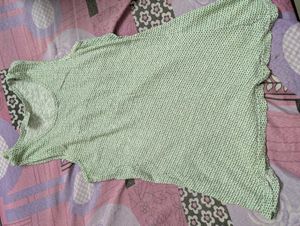 Lightweight Patterned Crew Neck Top