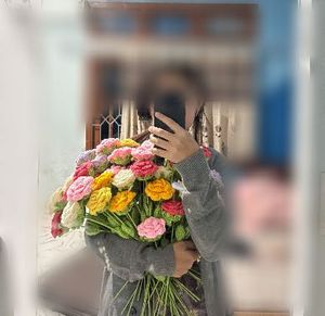 crochet rose bouquet