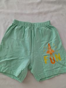 Mint Green Printed Short (Boy's)