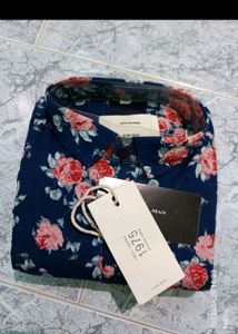 Zara Floral Shirt Size M